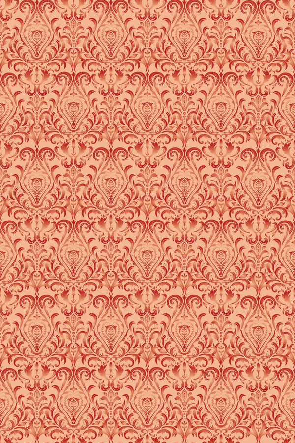 Peachy Damask