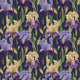 Bold Iris Wallpaper