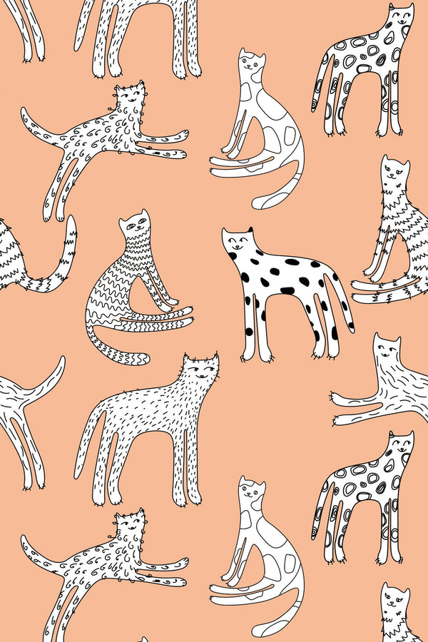 cute kitties wallpaper pattern repeat