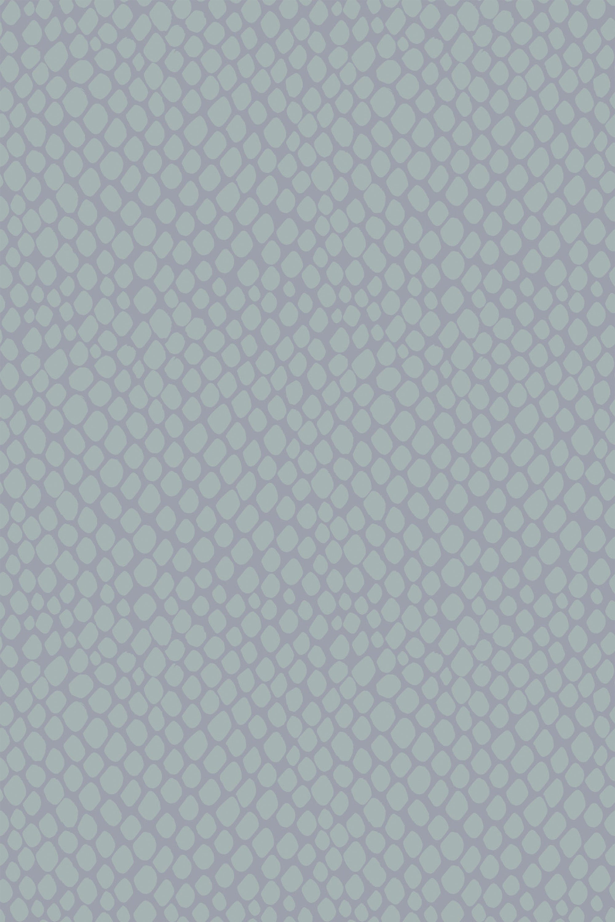 Light blue background with a white interlocking lattice pattern, offering a simplistic and elegant design suitable for various spaces, peel and stick removable wallpaper.