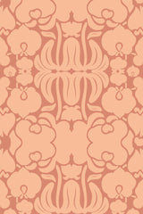 victorian peach wallpaper pattern repeat