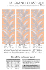 peachy tropical peel and stick wallpaper specifiation