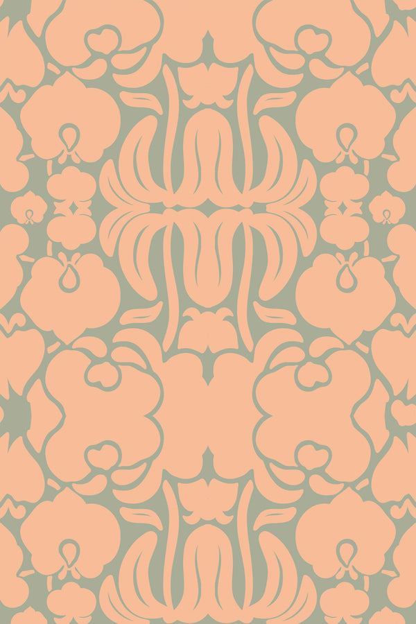 Peach and Green Victorian