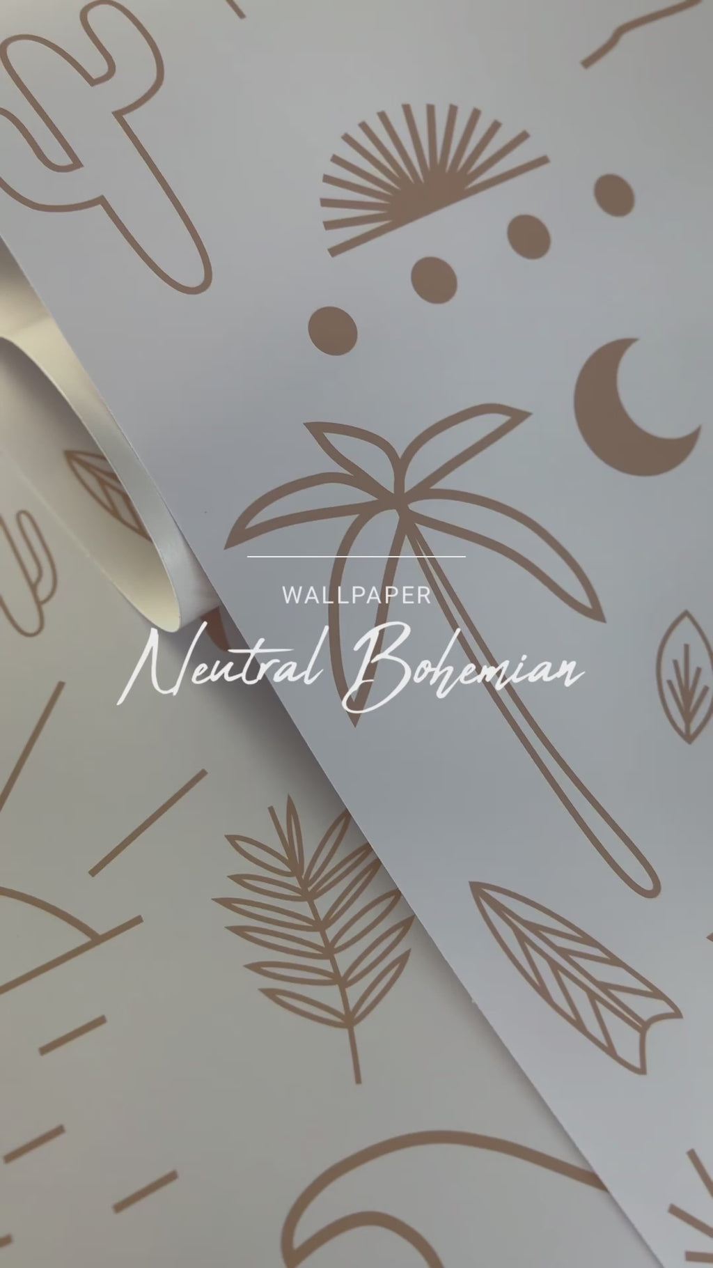 neutral beige bohemian wallpaper peel and stick