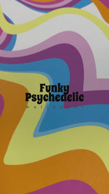 Funky psychedelic wallpaper peel and stick