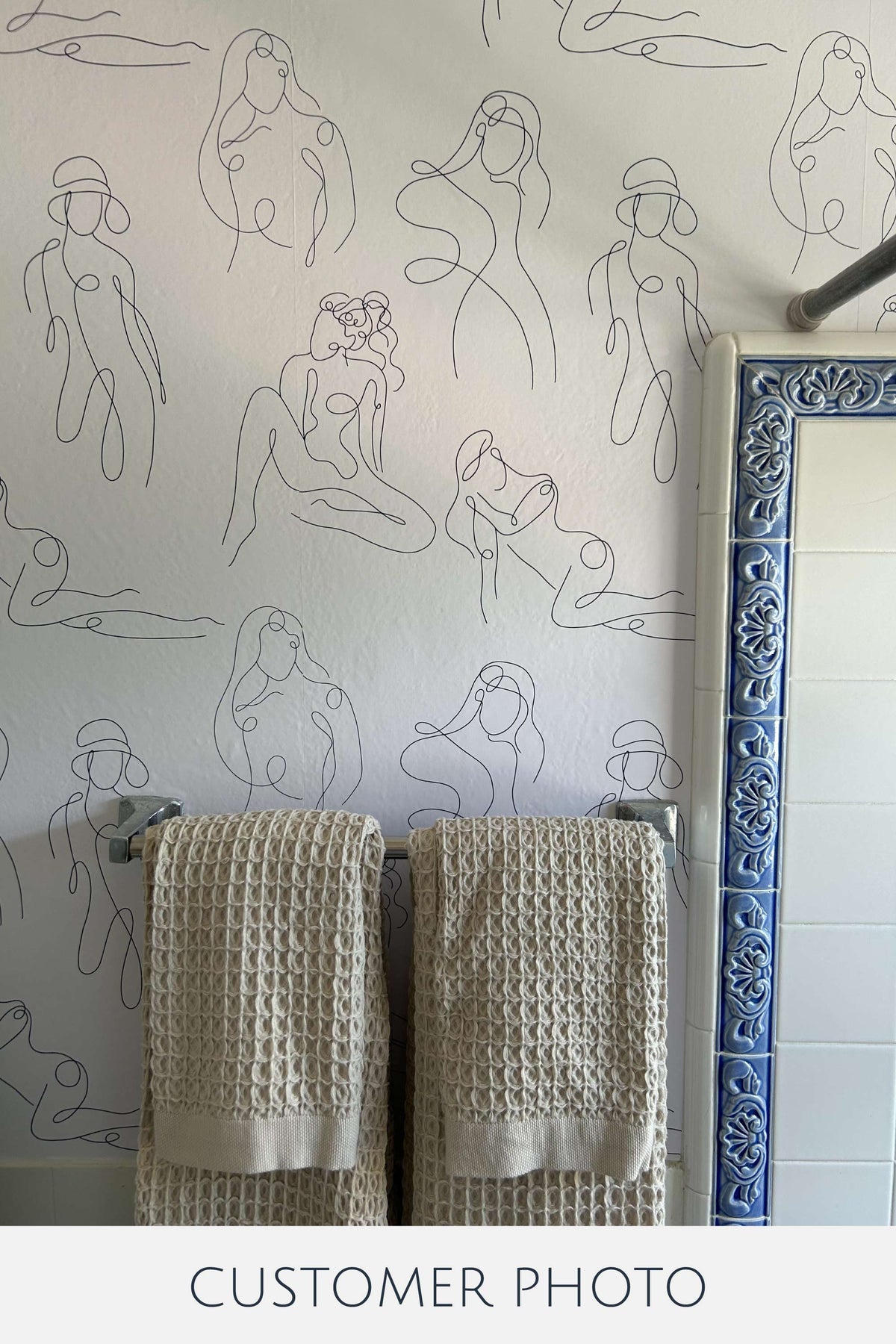 Body line Peel and Stick Removable Wallpaper
